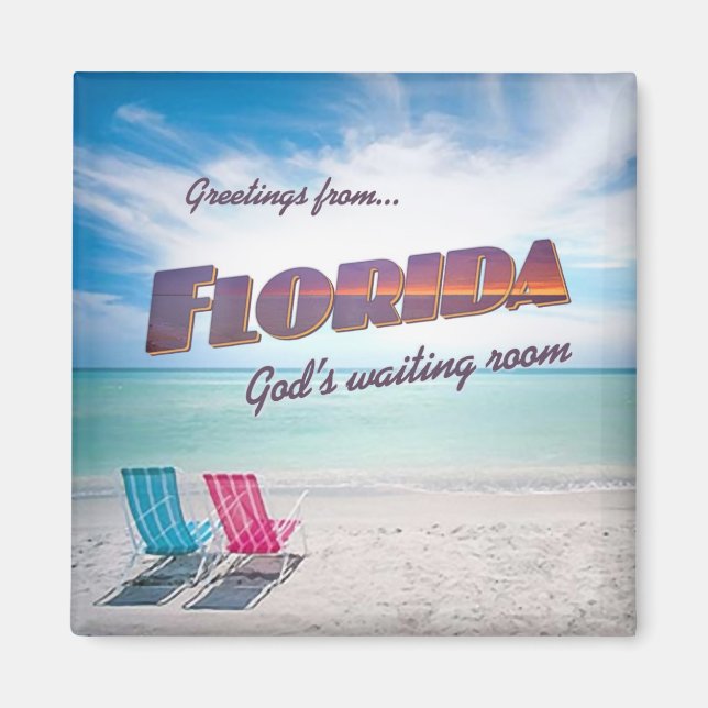 Aimant frigo en Floride (Devant)