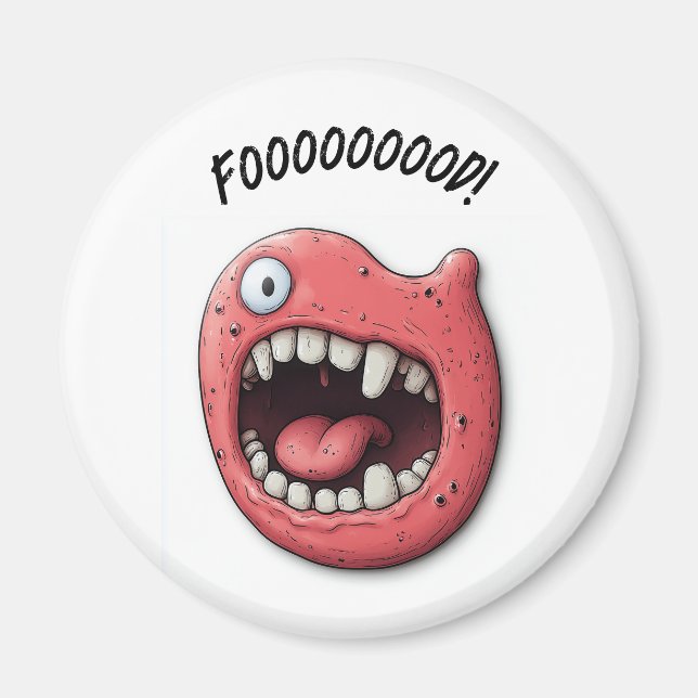 Aimant frigo "Hungry Mouth" ! (Devant)