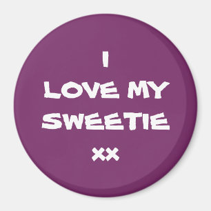Aimant frigo mange J'AIME MON Aimant SWEETIE