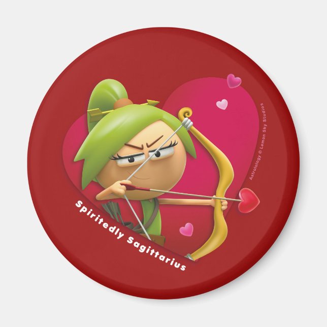 Aimant frigo Saint Valentin pour Sagittarius (Devant)