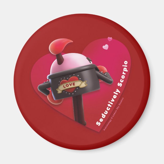 Aimant frigo Saint Valentin pour Scorpio (Devant)