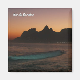 Aimant frigo "Sunset in Rio de Janeiro"