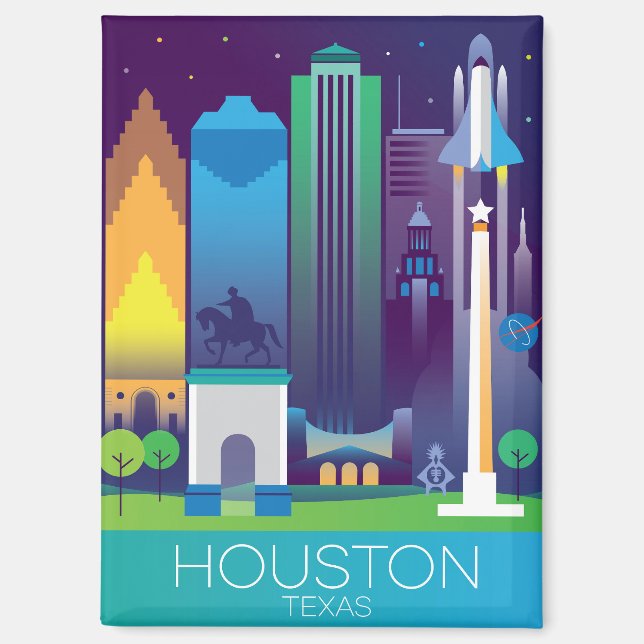 Aimant frigorifique de Houston (Recto)