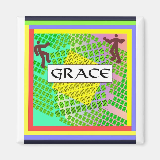 Aimant frigorifique GRACE (Devant)
