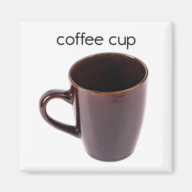 Aimant frigorifique pour la coupe de café (Devant)