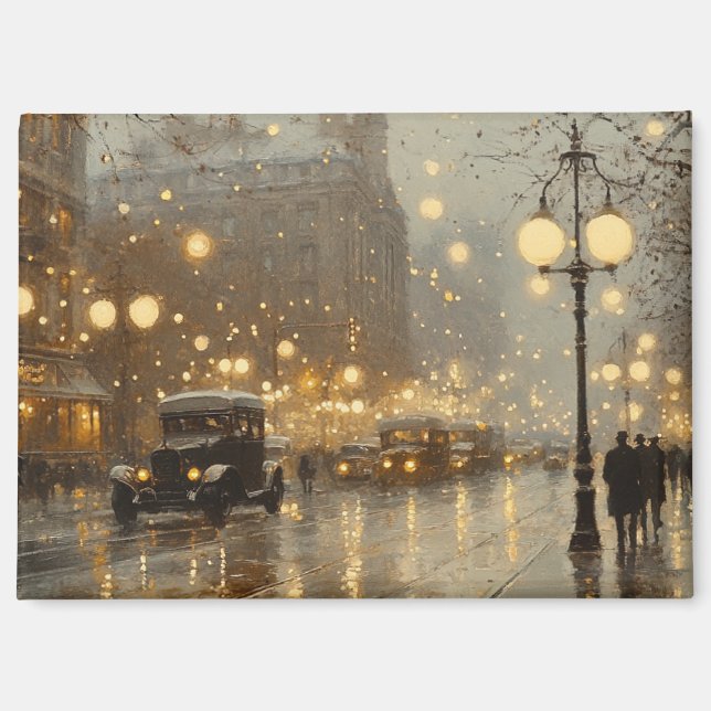 Aimant frigorifique Rainy Cityscape 1920 (Recto)