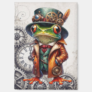 Aimant Frog & engrenages Steampunk 
