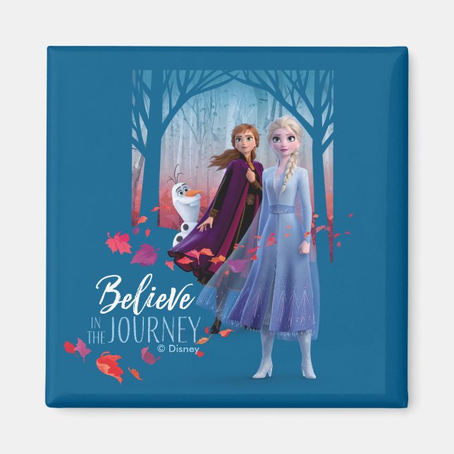 Aimant Froid 2 : Elsa, Anna, & Olaf | Croire (Devant)