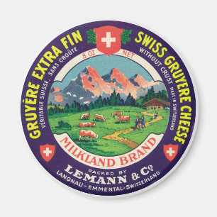 Aimant Fromage Gruyere Langnau Emmental Suisse
