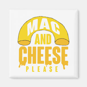 Aimant Fromage Macaroni jaune pour enfants Mac et fromage