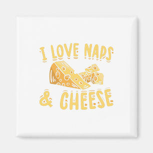 Aimant Fromage & Naps   Cheese Lover Alimentation Idée c