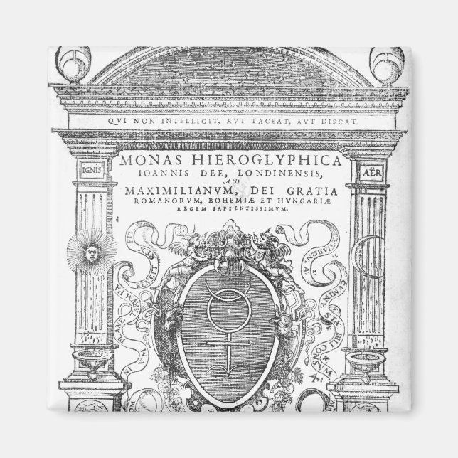 Aimant Frontispiece de 'Monas Hieroglyphica' (Devant)