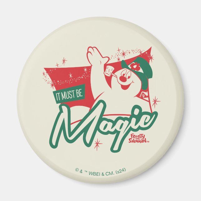 Aimant Frosty le bonhomme de neige - Ça doit être magique (Devant)