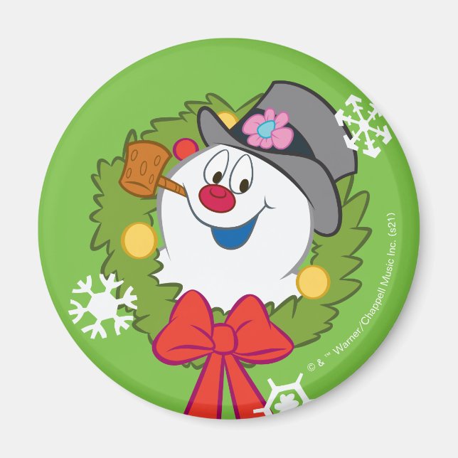 Aimant Frosty the Snowman™ | Crème Frosty Holiday (Devant)
