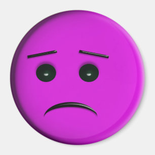Aimant Frowny font face au pourpre