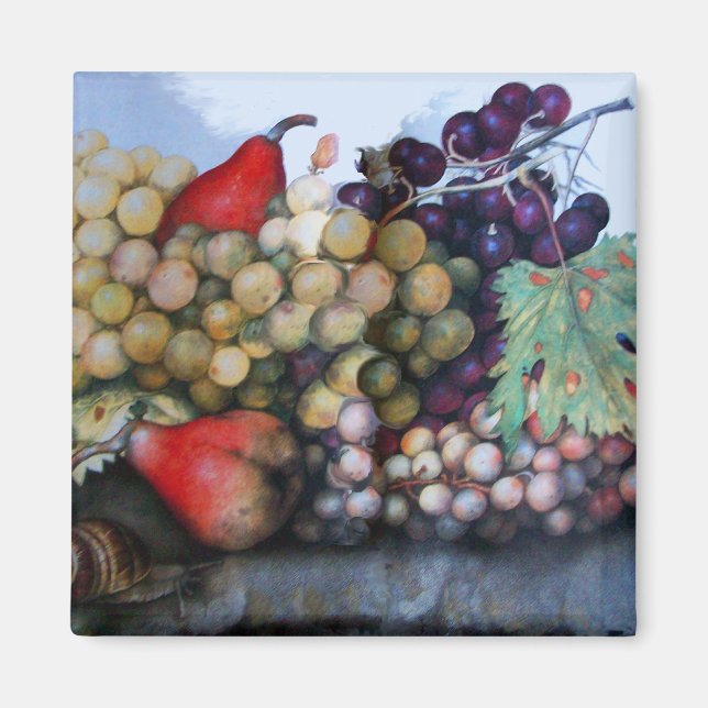 AIMANT FRUITS DE SAISON 1 - RAISONS ET PEARS (Devant)