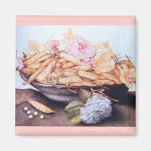 AIMANT FRUITS DE SAISON 6 - HARICOTS ET ROSE