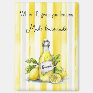Aimant Fruits Jaunes Citrons Font De La Limonade
