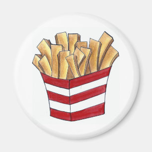 Aimant Fry Fries Chips Fast Junk Food Foin