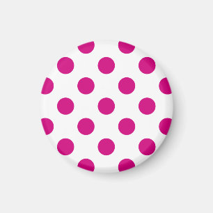 Aimant Fuchsia polka