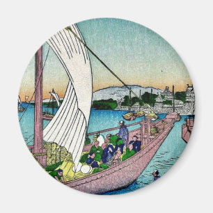 Aimant Fukeiga par Ando, Hiroshige Ukiyoe
