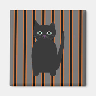 Aimant Fun and Fun Halloween Chats noirs