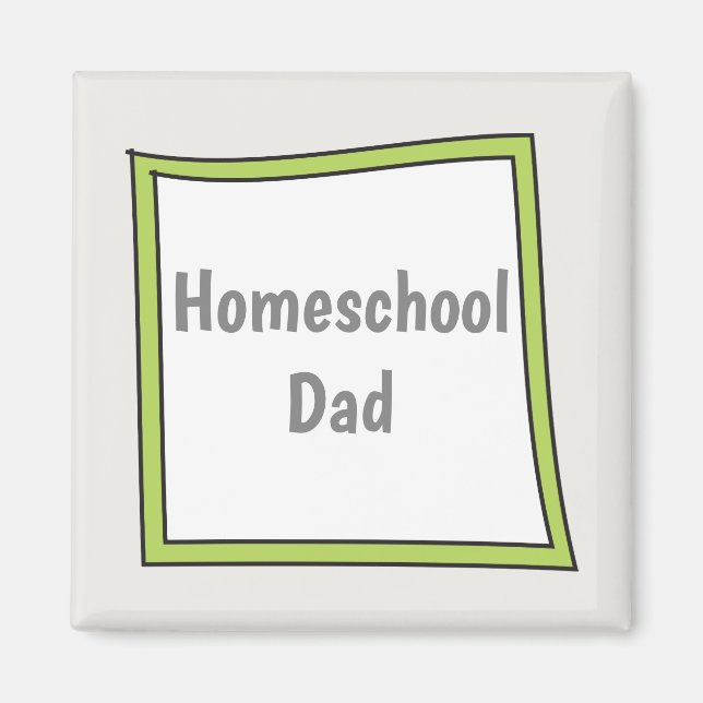 Aimant Fun and Quirky Home School Papa (Devant)