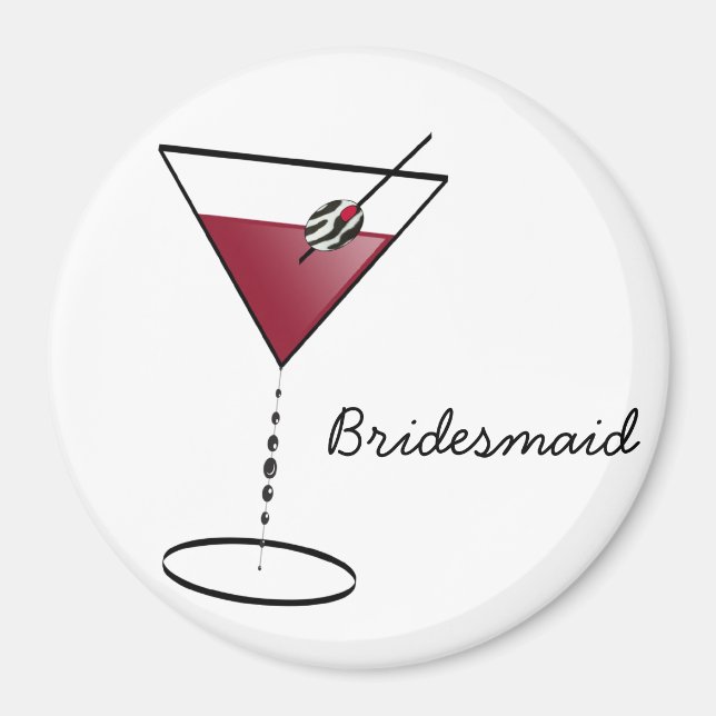 Aimant Fun Bridesmaid Faveurs (Devant)