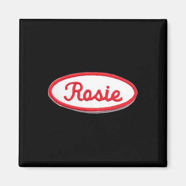 Aimant Fun Cute Rosie le Riveter Costume féministe (Devant)