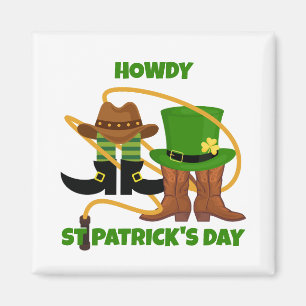 Aimant Fun Happy Jour de la Saint Patrick HOWDY DIA DUIT