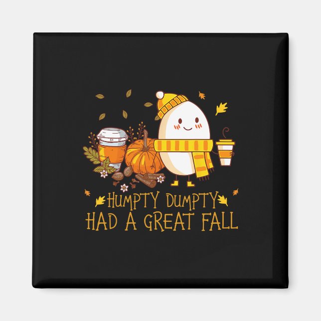 Aimant Fun Humpty Dumpty A Eu Une Grande Chute (Devant)