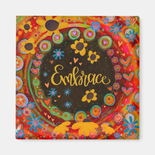 Aimant Fun Inspirational Daisies Inspirivity Embrasser