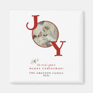 Aimant Fun Joyeux Noël Joie Photo Carte de vacances