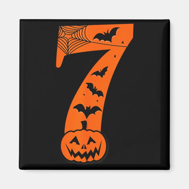 Aimant Fun Six Seven 6 7 Meme Design Couples Halloween  (Devant)