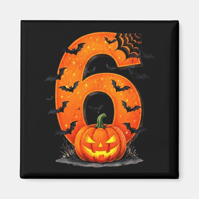 Aimant Fun Six Seven 6 7 Meme Design Couples Halloween  (Devant)