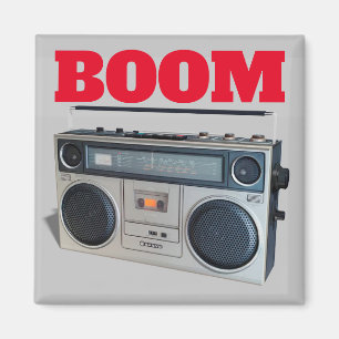 Aimant Fun stéréo rétro BoomBox