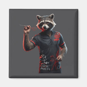 Aimant Fun Tee de Raccoon de Fléchettes pour Jouer aux Fl