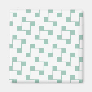 Aimant Fun tissé Carré Mint Green