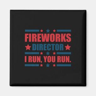 Aimant Funky 4 juillet Fireworks Directeur Je Vous Exécut