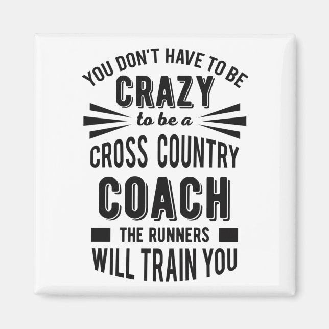 Aimant Funky Cross Country Coach Crazy (Devant)