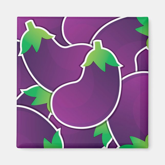 Aimant Funky eggplant (Devant)