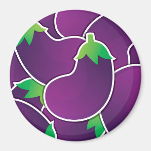 Aimant Funky eggplant