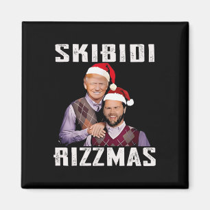 Aimant Funky Trump Vance Skibidi Rizzmas Faire Noël G