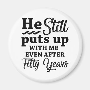 Aimant Funny 50e anniversaire de Mariage