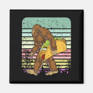 Aimant Funny Bigfoot Holding A Taco