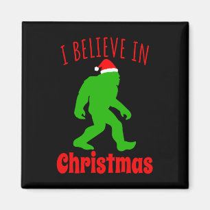 Aimant Funny Bigfoot Je Crois En Noël