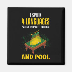 Aimant Funny Billard Chemise Joie Sarcastique Billard Poo