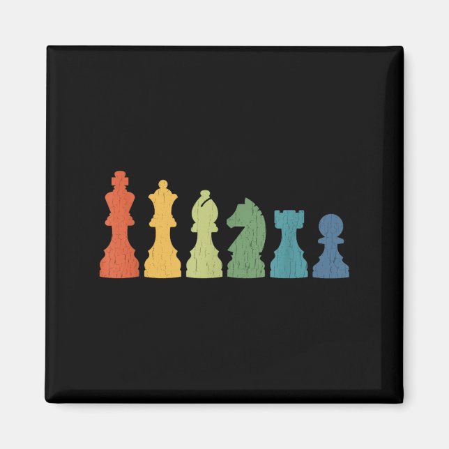 Aimant Funny Chess Eces Board Game Lover Player Themed Ch (Devant)