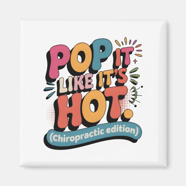 Aimant Funny Chiropractic Quote for Spine Health Lovers (Devant)
