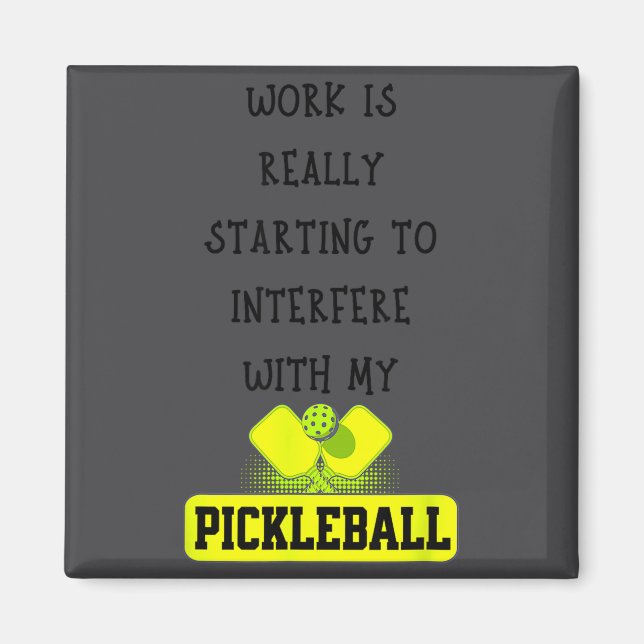 Aimant Funny Ckleball Work Quote Ckleball Lover Office Jo (Devant)